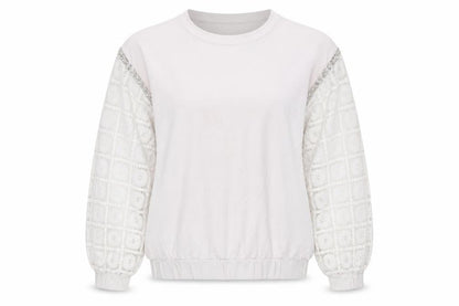 Womens UK Size L Select White Pullover Jumper