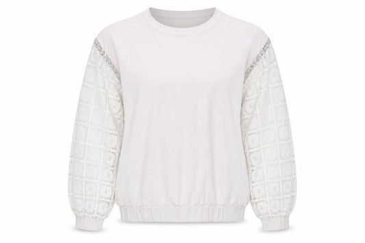 Womens UK Size L Select White Pullover Jumper
