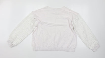 Womens UK Size L Select White Pullover Jumper