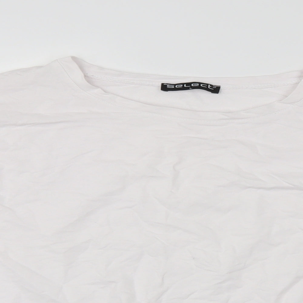 Womens UK Size L Select White Pullover Jumper