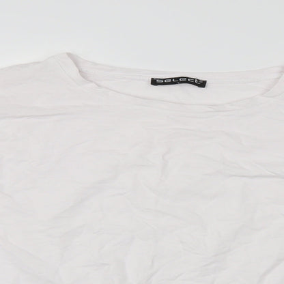 Womens UK Size L Select White Pullover Jumper