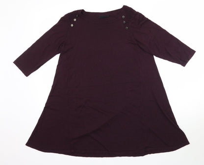 Womens UK Size S Wallis Purple Tunic Blouse
