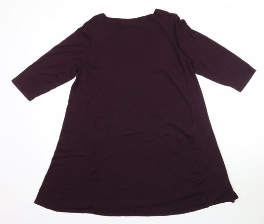 Womens UK Size S Wallis Purple Tunic Blouse