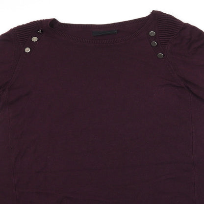 Womens UK Size S Wallis Purple Tunic Blouse