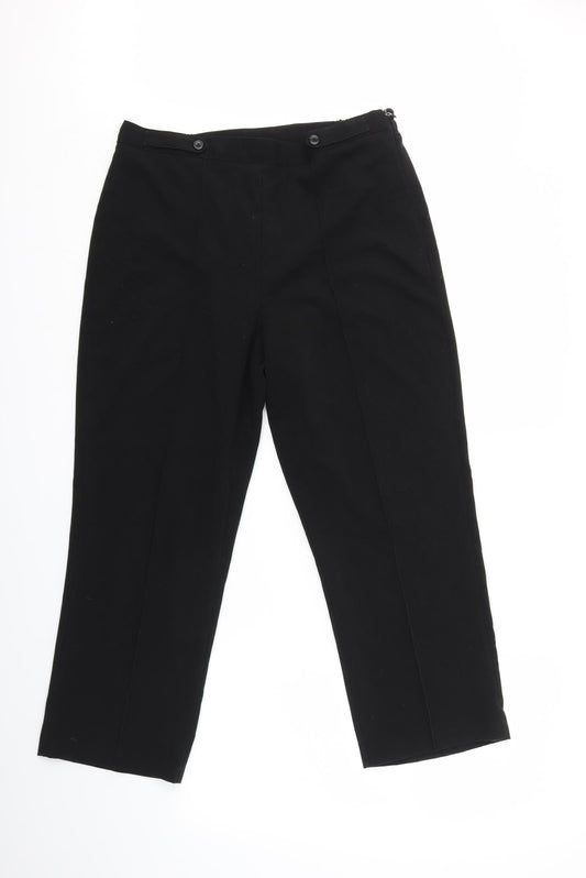 Classics Womens Black   Dress Pants Trousers Size 14 L24 in