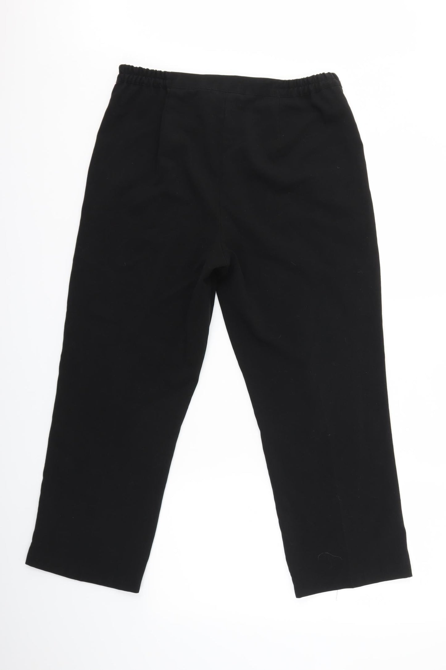 Womens UK Size 14 Classics Regular Fit Dress Pants Black Trousers