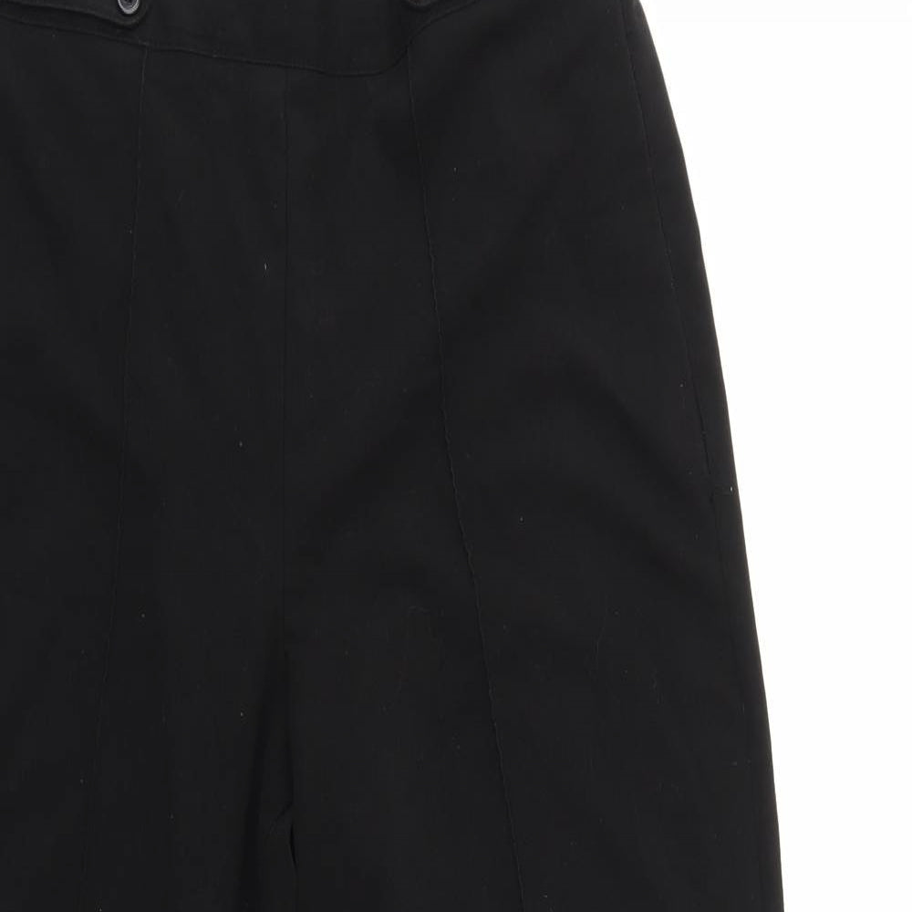 Womens UK Size 14 Classics Regular Fit Dress Pants Black Trousers