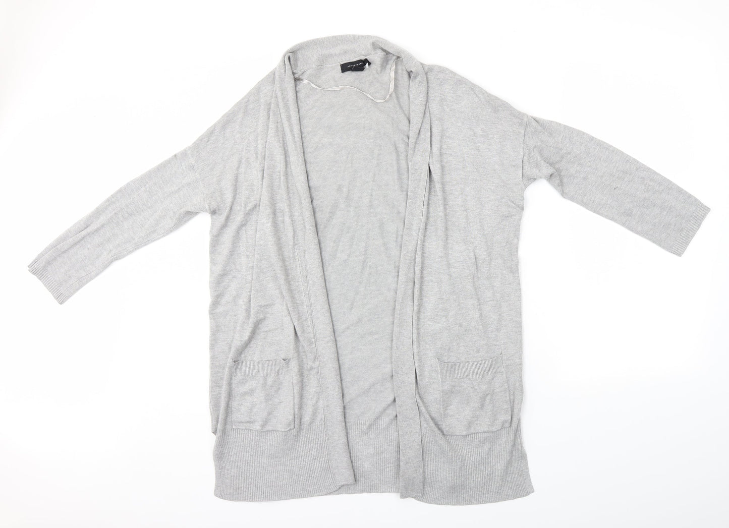 Primark Womens Grey  Knit Cardigan Jumper Size 10