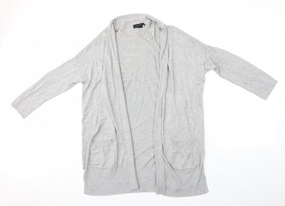 Primark Womens Grey  Knit Cardigan Jumper Size 10