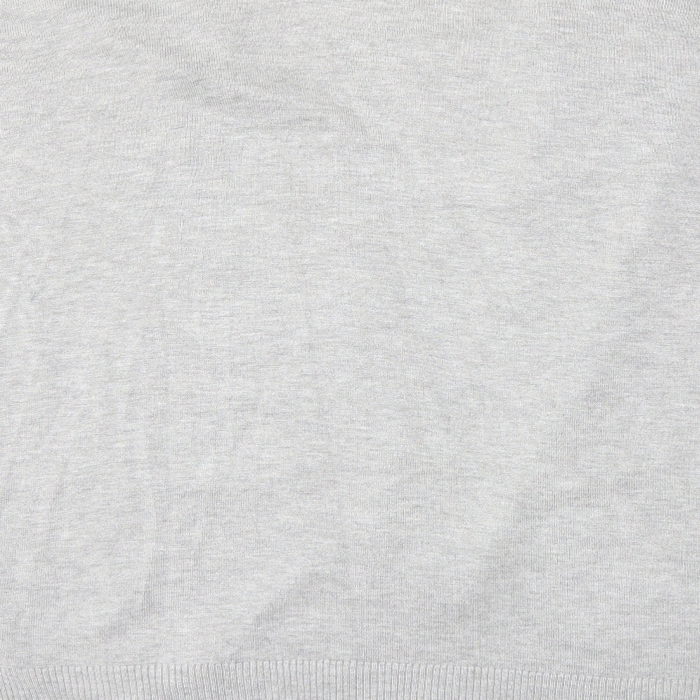 Primark Womens Grey  Knit Cardigan Jumper Size 10