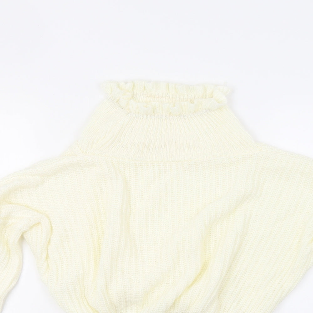 Womens UK Size S Preworn Ivory Pullover Jumper