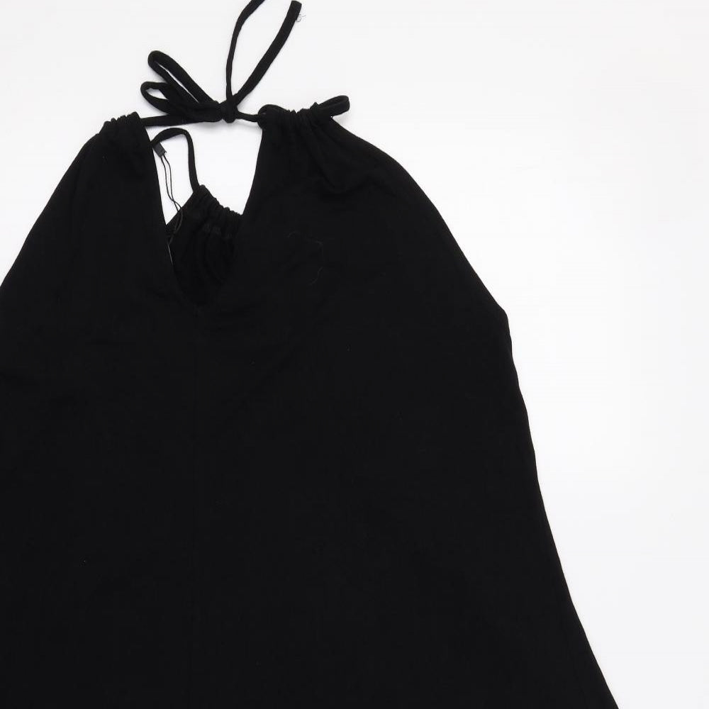 Boohoo Womens Black   Slip Dress  Size 12