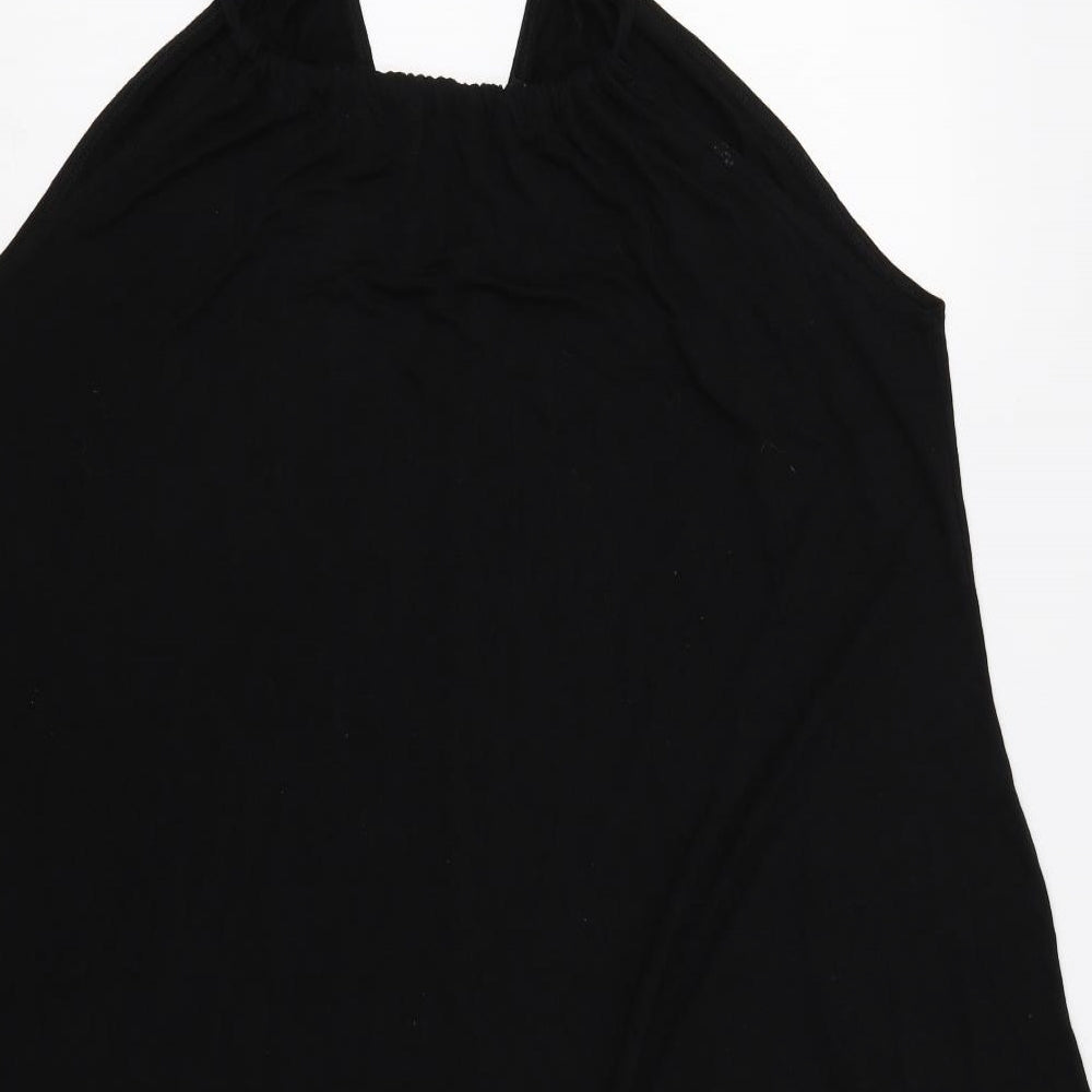 Boohoo Womens Black   Slip Dress  Size 12