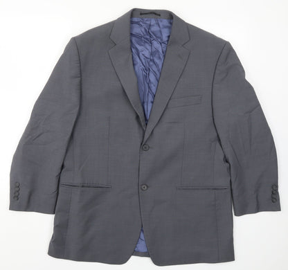 Mens UK Size 42 Greenwoods Regular Grey Suit Jacket