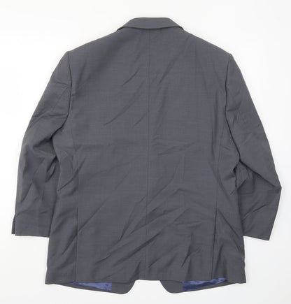 Mens UK Size 42 Greenwoods Regular Grey Suit Jacket