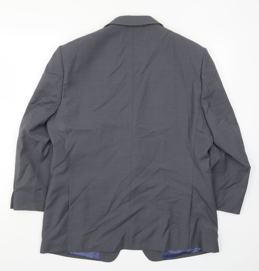 Mens UK Size 42 Greenwoods Regular Grey Suit Jacket