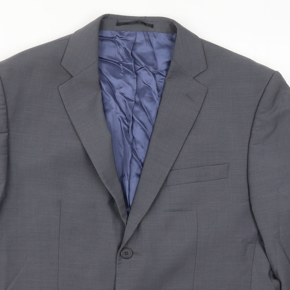 Mens UK Size 42 Greenwoods Regular Grey Suit Jacket