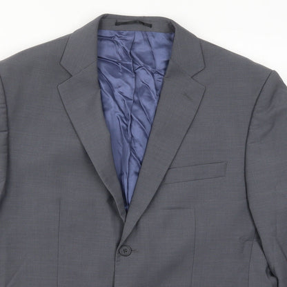 Mens UK Size 42 Greenwoods Regular Grey Suit Jacket