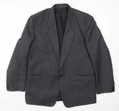 Mens UK Size 40 Preworn Regular Grey Suit Jacket