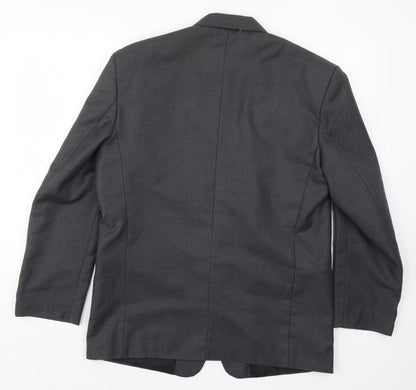 Mens UK Size 40 Preworn Regular Grey Suit Jacket