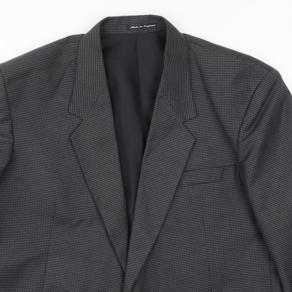 Mens UK Size 40 Preworn Regular Grey Suit Jacket