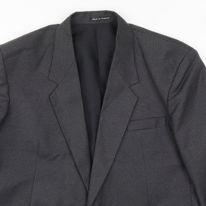 Mens UK Size 40 Preworn Regular Grey Suit Jacket