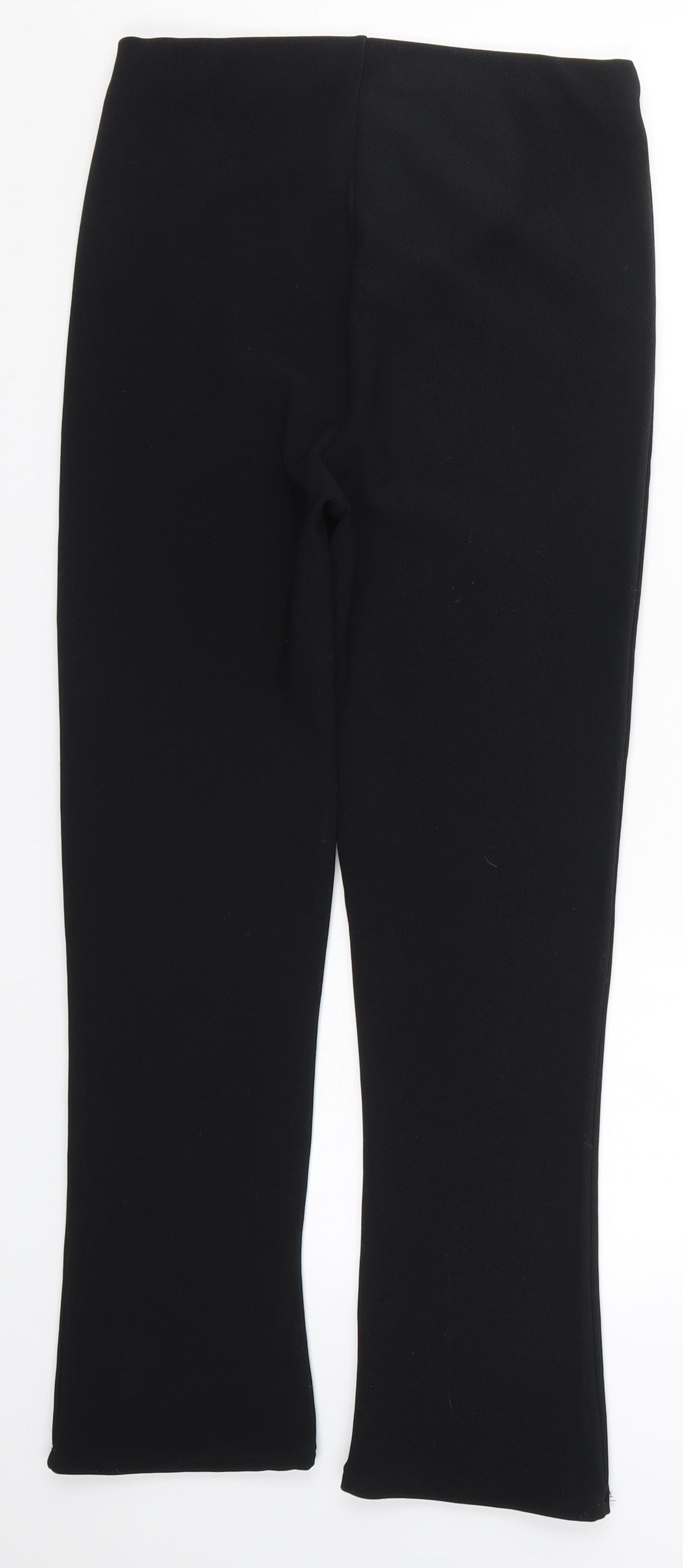 Womens UK Size 8 Preworn Regular Fit  Black Trousers