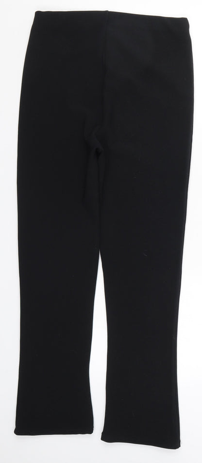 Womens UK Size 8 Preworn Regular Fit  Black Trousers