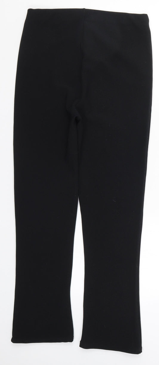 Womens UK Size 8 Preworn Regular Fit  Black Trousers
