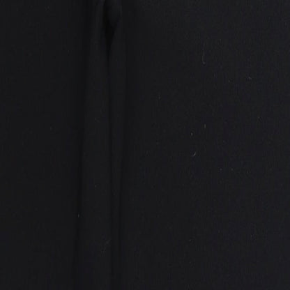 Womens UK Size 8 Preworn Regular Fit  Black Trousers