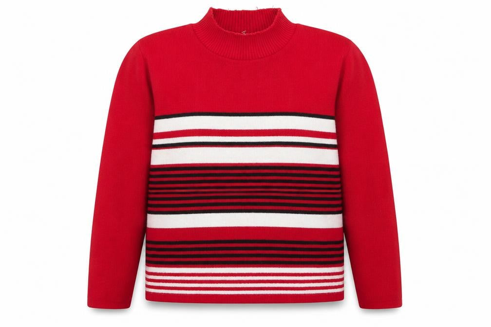 Womens UK Size L Vida Vi Red Pullover Jumper