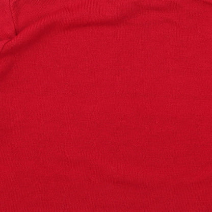 Womens UK Size L Vida Vi Red Pullover Jumper