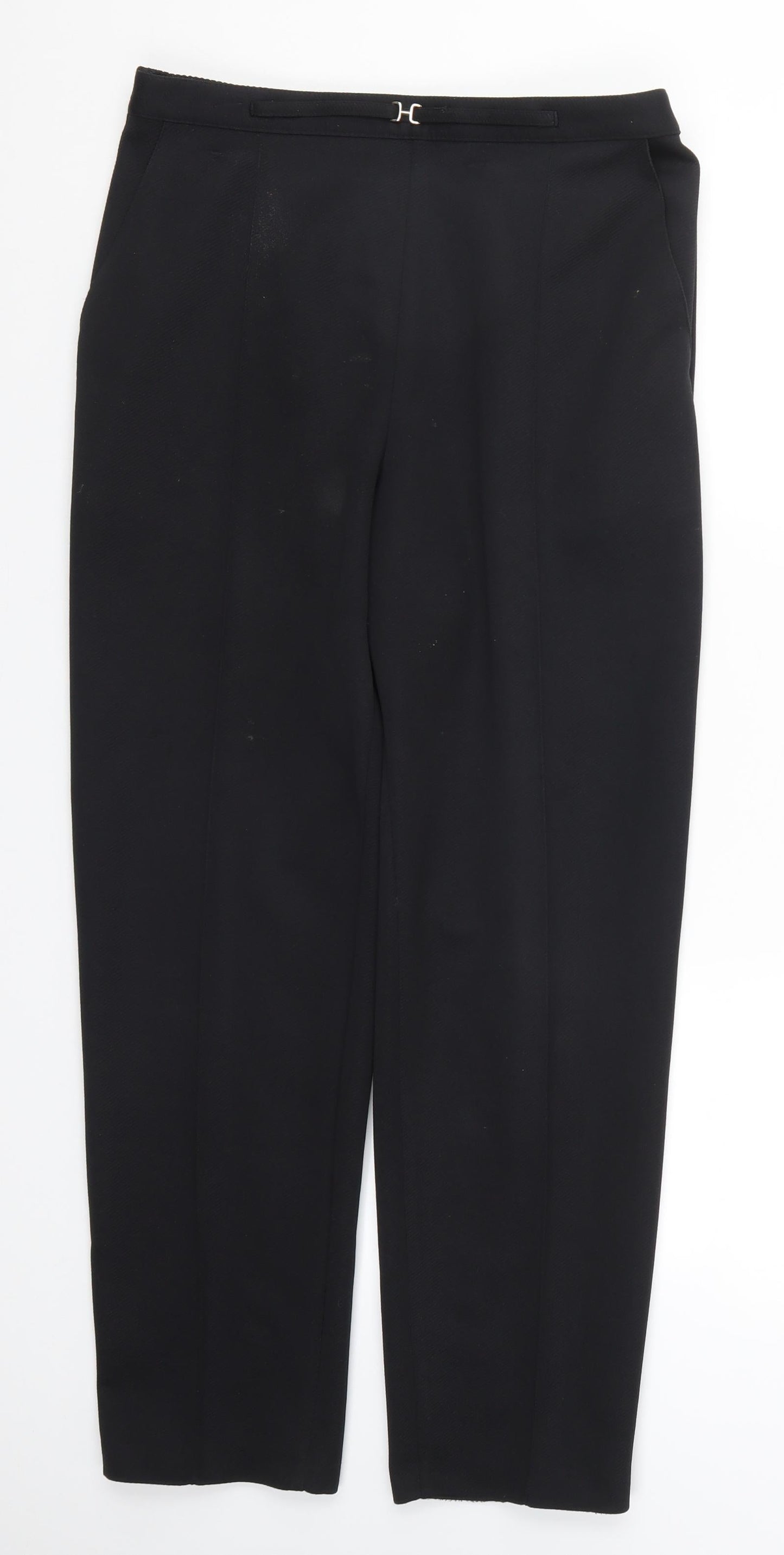 Womens UK Size 16 Marks and Spencer Regular Fit  Black Trousers