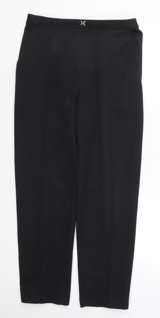 Womens UK Size 16 Marks and Spencer Regular Fit  Black Trousers