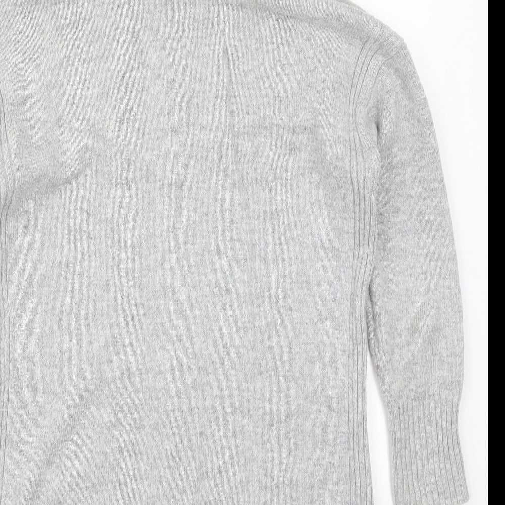 M&Co Womens Grey  Knit Pullover Jumper Size 10