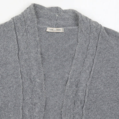Rose & Crown Womens Grey  Knit Cardigan Jumper Size 12