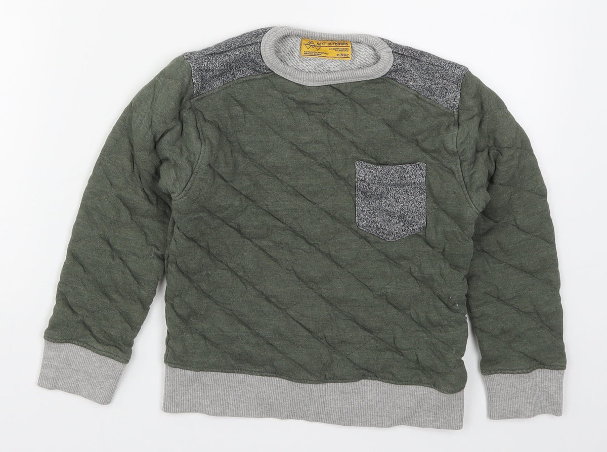 NEXT Boys Green   Pullover Sweatshirt Size 7 Years