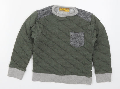 NEXT Boys Green   Pullover Sweatshirt Size 7 Years