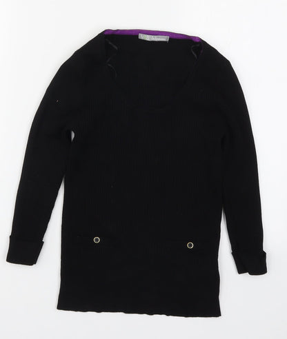 Womens UK Size 10 Marks and Spencer Black Pullover Jumper