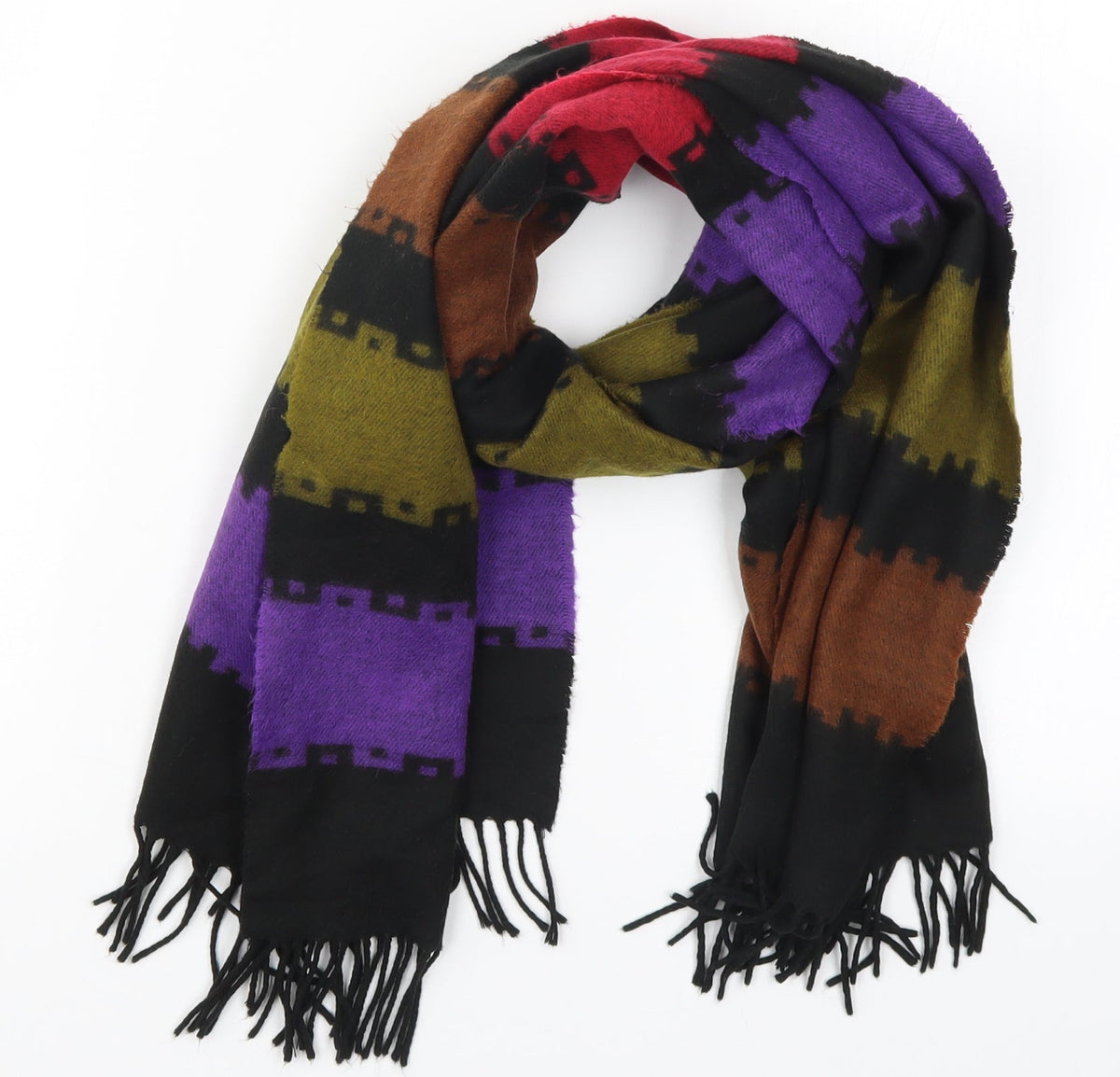Preworn Womens Multicoloured Striped   Scarf