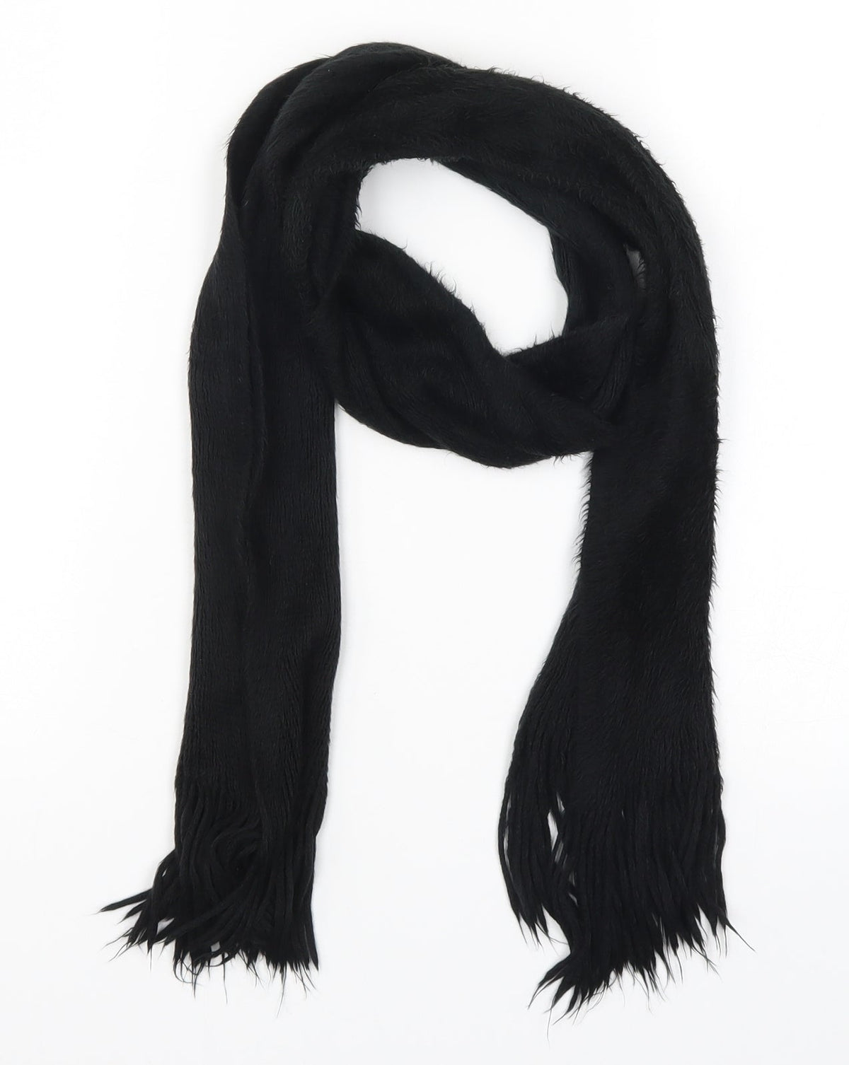 Preworn Womens Black    Scarf