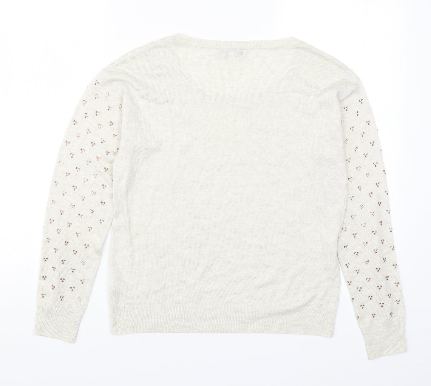 F&F Womens Beige  Knit Pullover Jumper Size 6