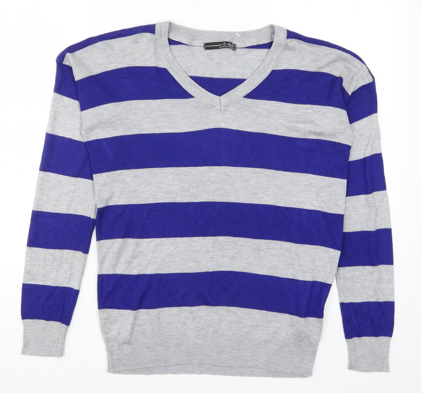 Womens UK Size 8 Atmosphere Blue Pullover Jumper