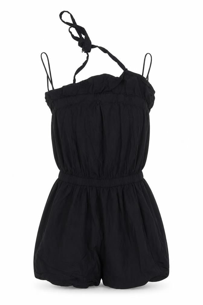 Womens UK Size XS H&M One-Piece Black Playsuit