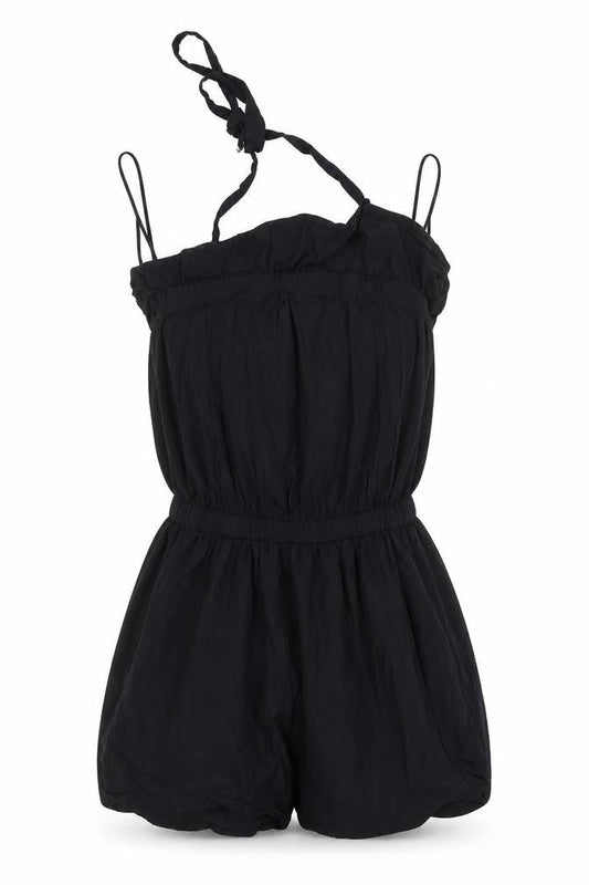 Womens UK Size XS H&M One-Piece Black Playsuit