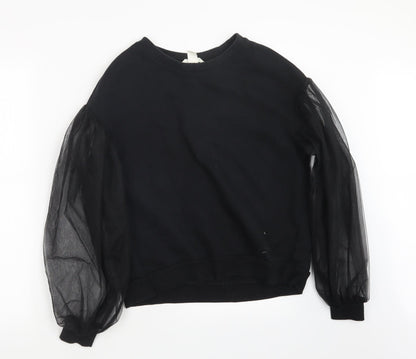 Womens UK Size S H&M Black Pullover Jumper