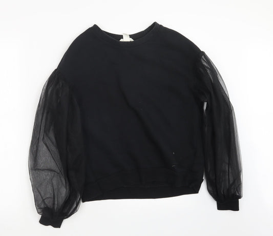 Womens UK Size S H&M Black Pullover Jumper