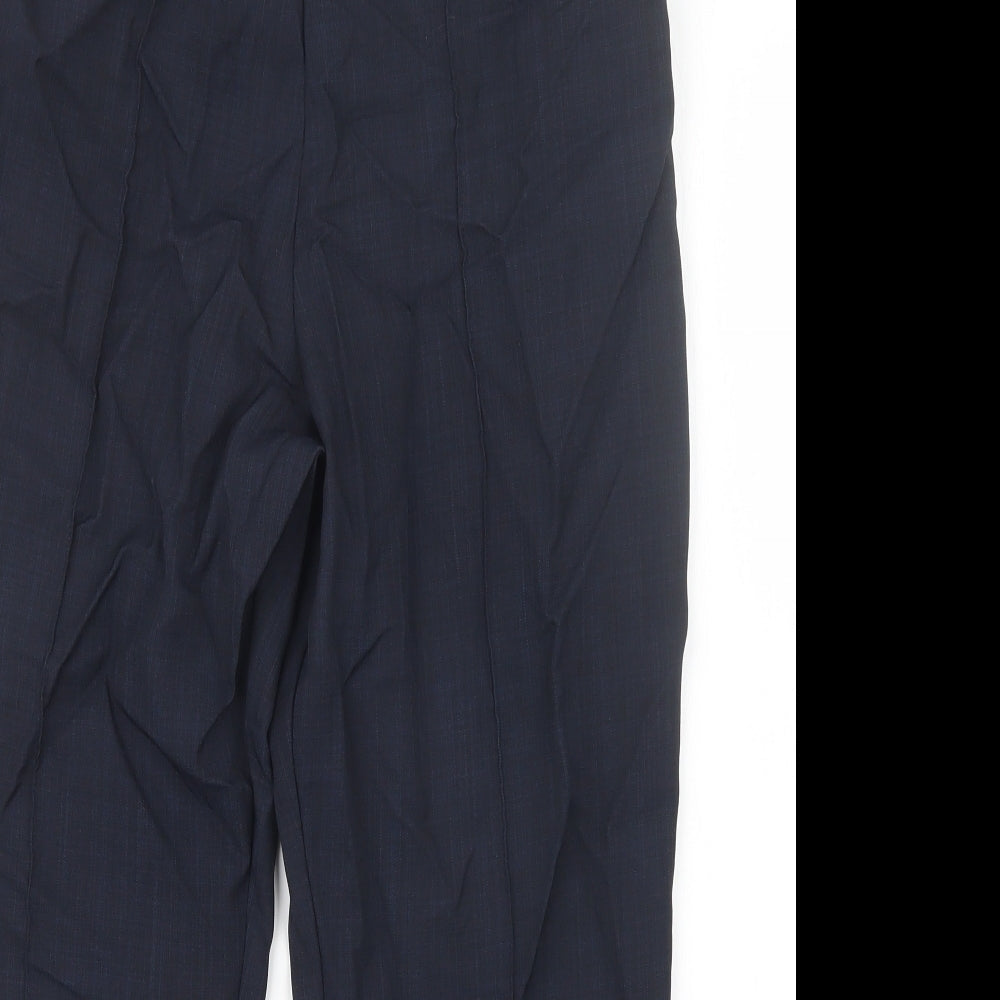 Womens UK Size 14 Marks and Spencer Regular Fit  Blue Trousers