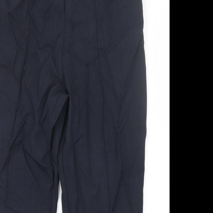 Womens UK Size 14 Marks and Spencer Regular Fit  Blue Trousers