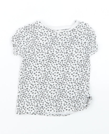 TU Girls Black   Basic T-Shirt Size 3-4 Years